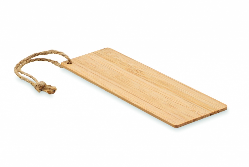 Logo trade promotional merchandise image of: Bamboo bookmark