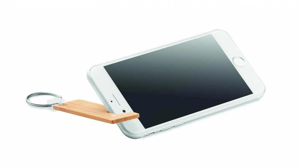 Logotrade promotional giveaways photo of: Bamboo stand and key ring Savonlinna