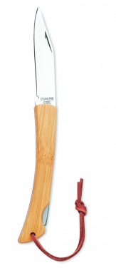 Logotrade promotional items photo of: Foldable knife in bamboo