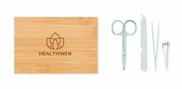 Logo trade promotional giveaways image of: Manicure nail tool set