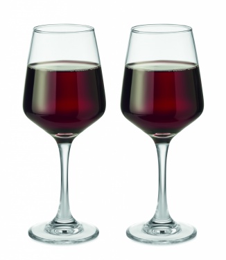 Logotrade promotional giveaway image of: Set of 2 wine glasses