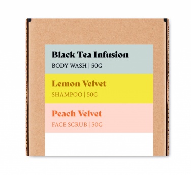 Logo trade business gifts image of: Vegan Gift travel set