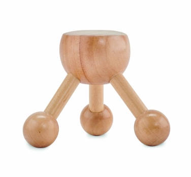 Logo trade promotional items picture of: Hand held massager in wood