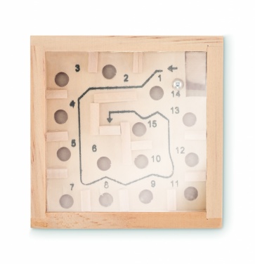 Logotrade corporate gift picture of: Pine wooden labyrinth game
