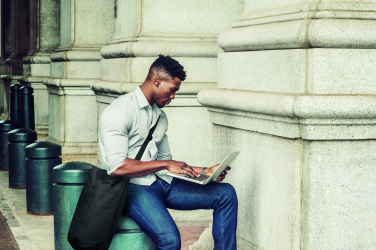 Logo trade promotional gift photo of: Canvas shopping bag 270 gr/m²