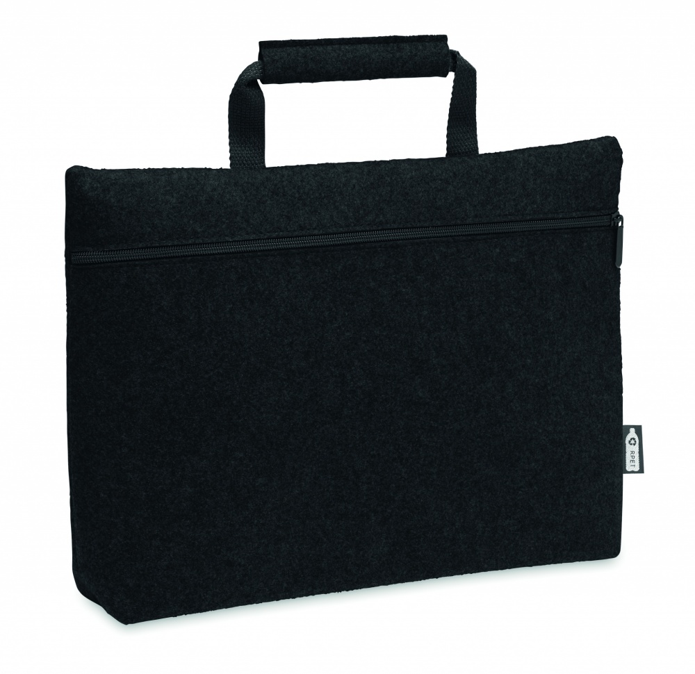 Logo trade advertising product photo of: RPET felt zippered laptop bag