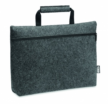 Logotrade promotional giveaways photo of: RPET felt zippered laptop bag