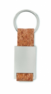 Logo trade business gifts image of: Key ring with cork webbing Kerava