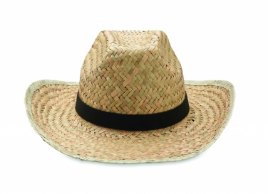 Logo trade promotional gift photo of: Natural straw cowboy hat