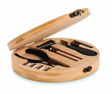 Logotrade promotional merchandise photo of: 15 piece tool set bamboo case