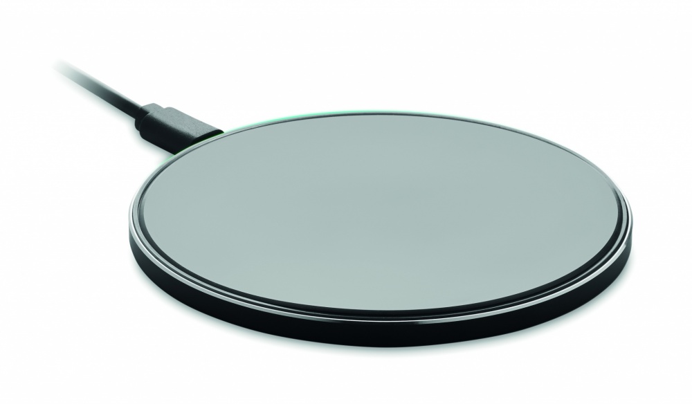 Logotrade advertising product picture of: Glass wireless 10W charger