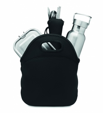 Logo trade corporate gifts image of: Lunch set in stainless steel