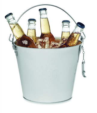 Logo trade promotional item photo of: Metal beer bucket 4L