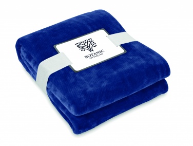 Logo trade promotional giveaways image of: RPET fleece blanket 280 gr/m²