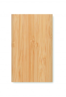 Logo trade promotional gift photo of: 4000 mAh Bamboo power bank