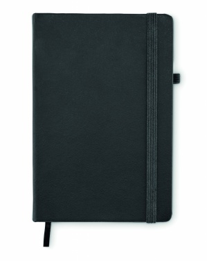 Logo trade corporate gifts image of: Recycled Leather A5 notebook