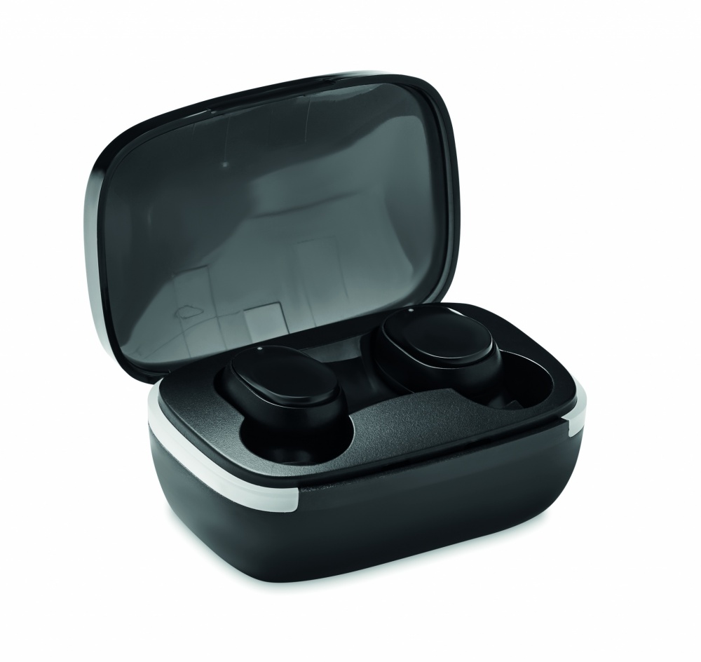 Logo trade promotional giveaway photo of: TWS earbuds with charging case