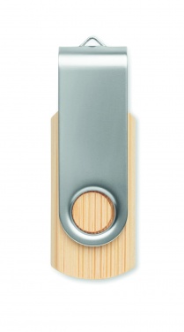 Logo trade corporate gifts image of: Techmate bamboo USB 16GB       MO6898-40