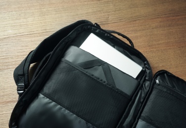 Logo trade promotional merchandise photo of: Backpack 600D RPET