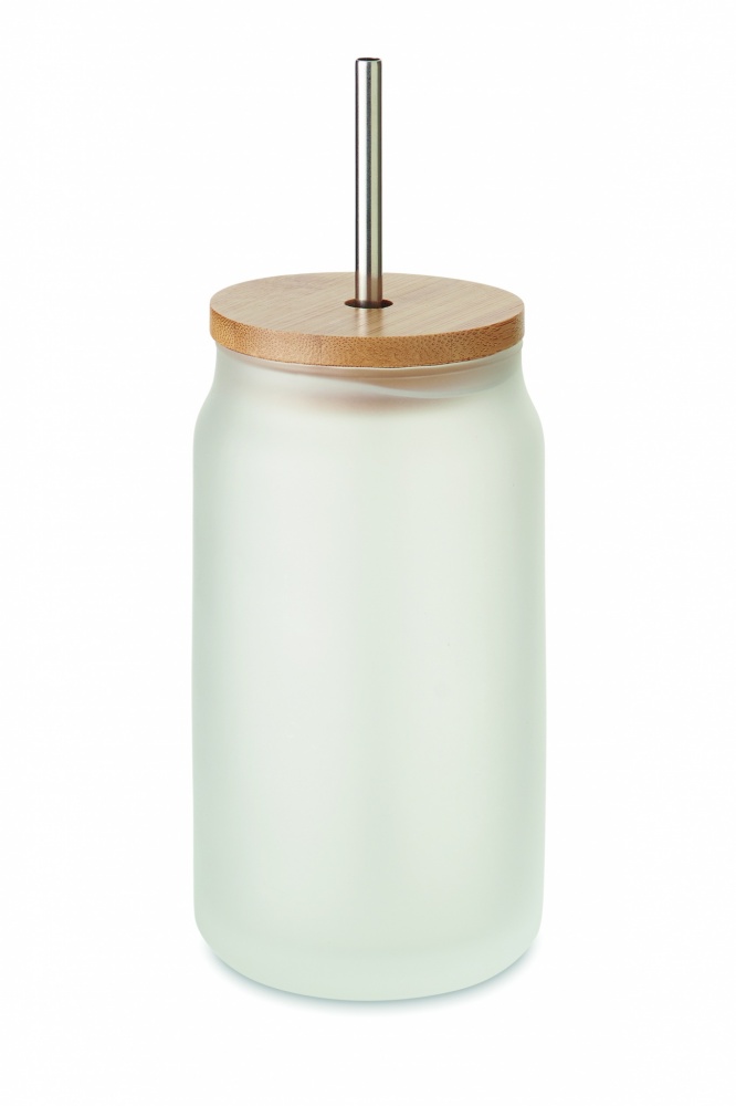 Logo trade corporate gifts picture of: Sublimation mason jar 400 ml