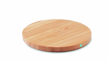 Logotrade promotional giveaway image of: Bamboo wireless charger 15W