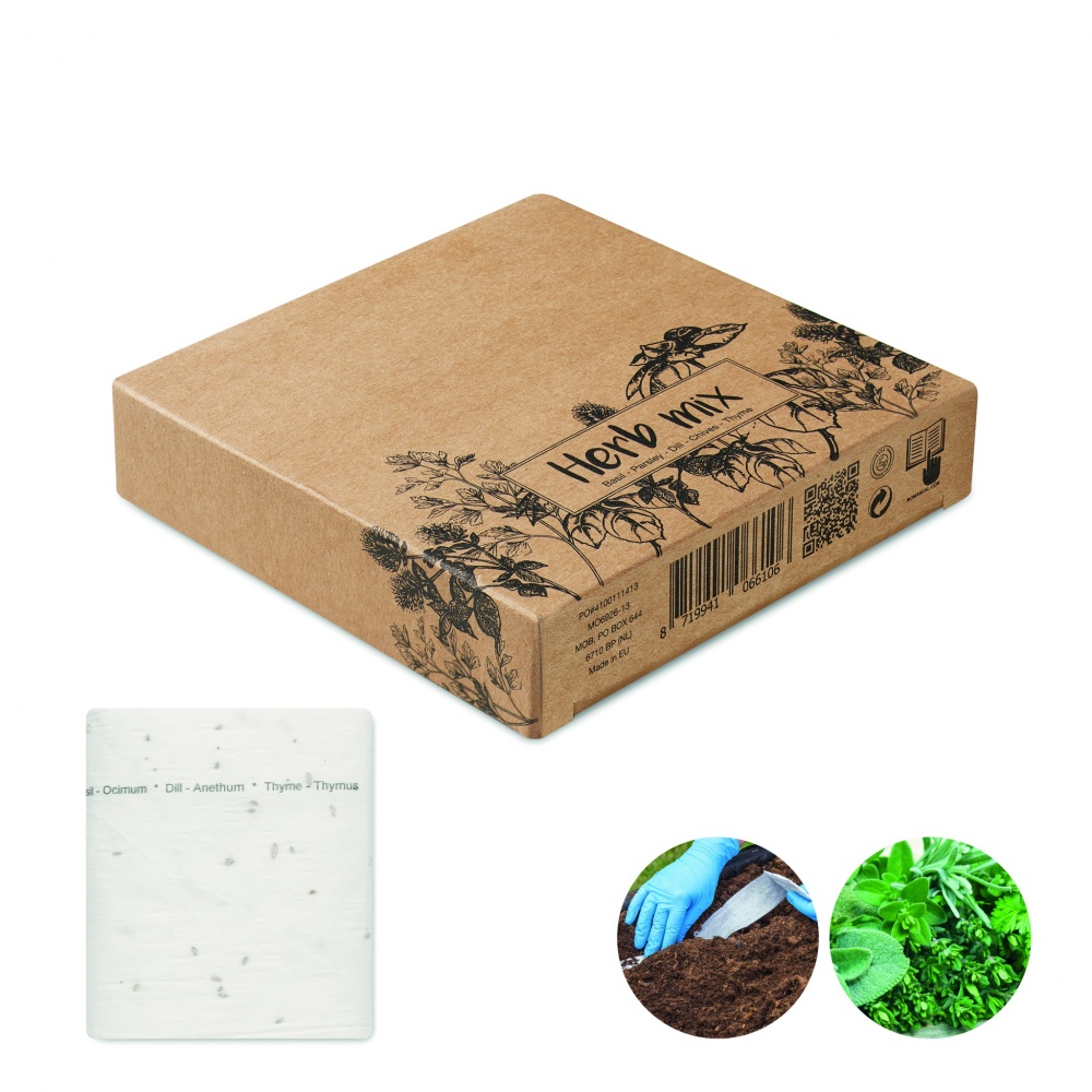 Logo trade promotional gifts image of: Herb seeds tape 3 meter