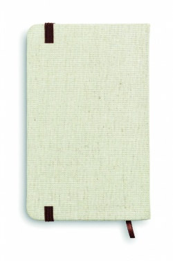Logo trade corporate gift photo of: A6 canvas notebook lined