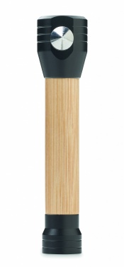 Logotrade business gift image of: 3-in-1 bamboo flashlight with an emergency hammer and seatbelt cutter