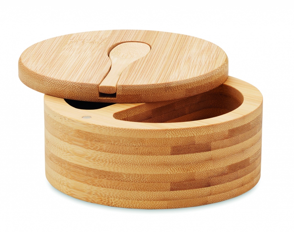 Logo trade promotional gifts picture of: Salt and pepper bamboo box