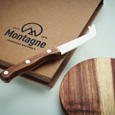 Logotrade promotional giveaway image of: Acacia cheese board set Dresden