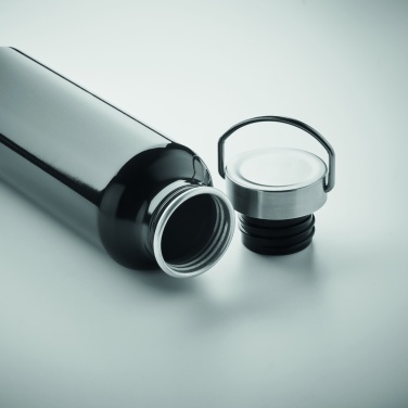 Logo trade promotional giveaway photo of: Recycled aluminum bottle 500 ml with a stainless steel handle cap