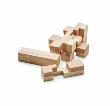 Logo trade business gift photo of: Bamboo brain teaser puzzle