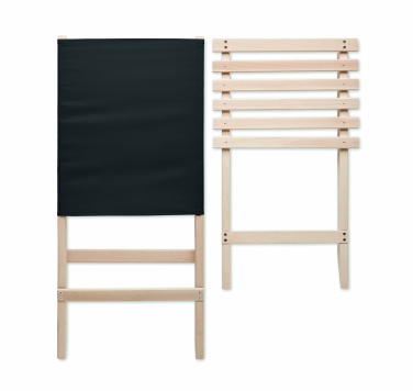 Logo trade promotional item photo of: Foldable wooden beach chair