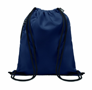 Logo trade promotional gifts picture of: Large drawstring bag 300D RPET