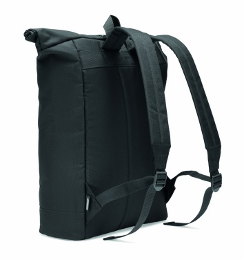 Logo trade advertising product photo of: 600D RPET rolltop backpack