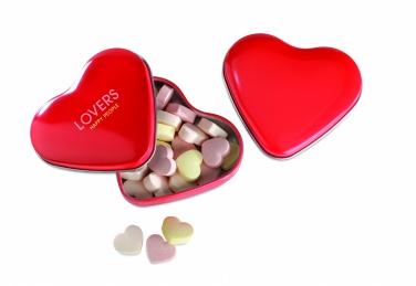 Logotrade business gifts photo of: Heart tin box with candies