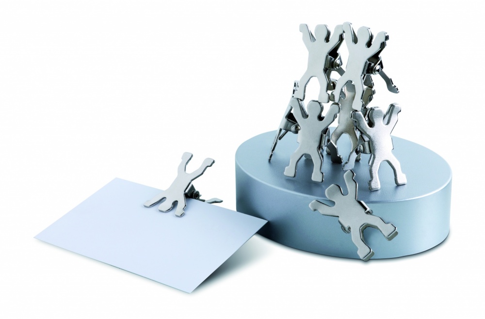 Logo trade corporate gifts image of: Magnetic clips with base