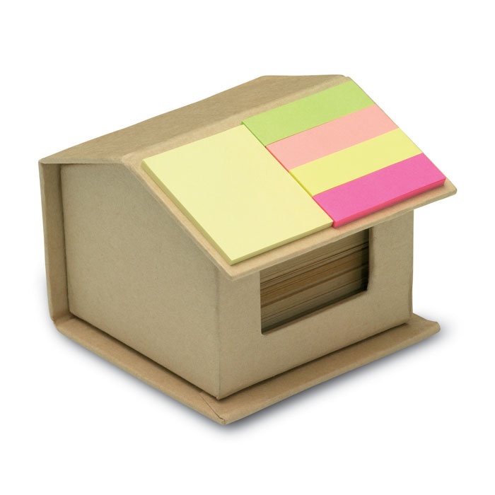 Logo trade promotional merchandise picture of: Memo/sticky notes pad recycled