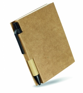 Logotrade advertising product picture of: Recycled notebook with pen
