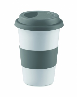 Logotrade promotional gift picture of: Ceramic mug w/ lid and sleeve