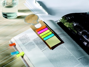 Logo trade promotional items picture of: Bookmark with sticky memo pad