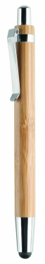 Logo trade promotional gift photo of: Ball pen in ABS and bamboo