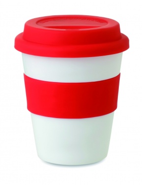 Logo trade promotional products image of: PP tumbler with silicone lid