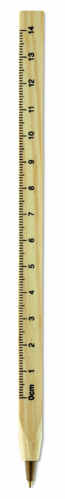 Logotrade advertising products photo of: Wooden ruler pen