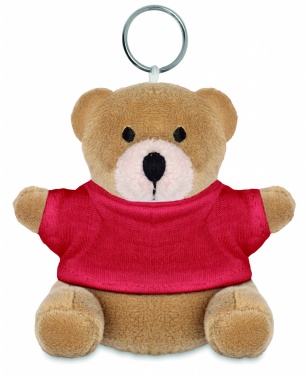Logotrade corporate gift picture of: Teddy bear key ring FINLAND