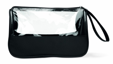 Logo trade promotional gifts image of: Toiletry bag microfiber w PVC