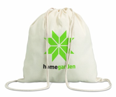 Logo trade corporate gifts image of: 100gr/m² cotton drawstring bag