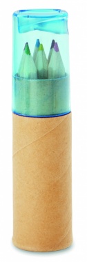 Logo trade promotional giveaways picture of: 6 coloured pencils