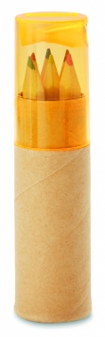 Logo trade promotional items image of: 6 coloured pencils