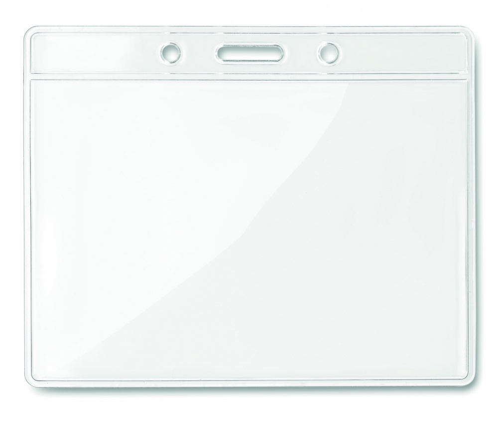 Logo trade advertising products picture of: Transparent badge 10cmx8cm